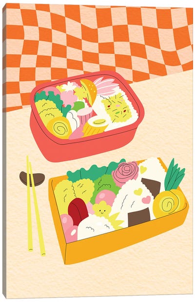 My Bento Lunch Canvas Art Print - Sushi