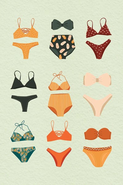 Women's Swimsuits: Set Of Swimsuits by Jania Sharipzhanova