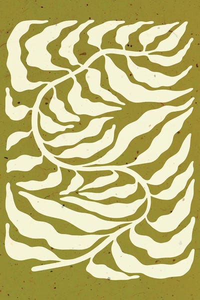 Green Leaf by Jania Sharipzhanova canvas print