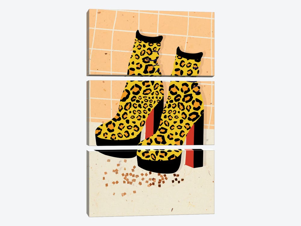 Leopard Platforms by Jania Sharipzhanova 3-piece Canvas Art