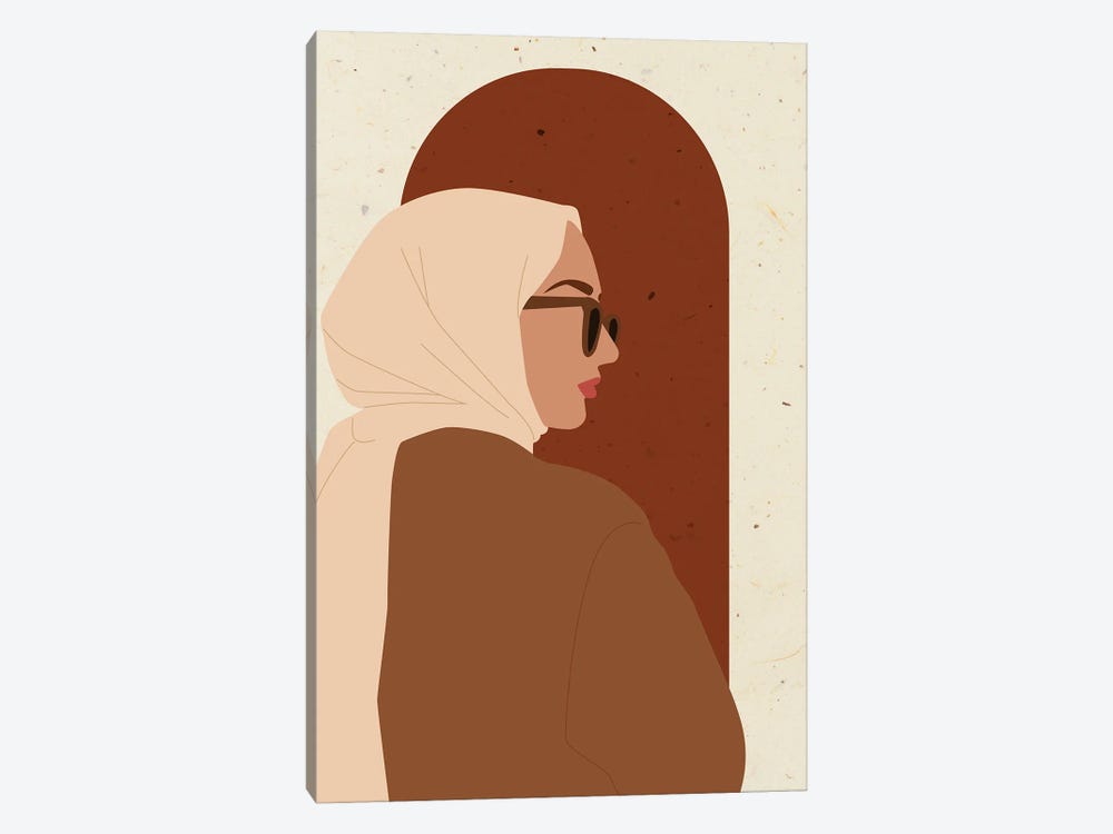 Muslimah Portrait by Jania Sharipzhanova 1-piece Art Print