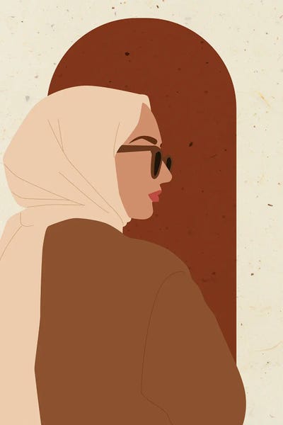 Middle Eastern Décor: Muslimah Portrait by Jania Sharipzhanova