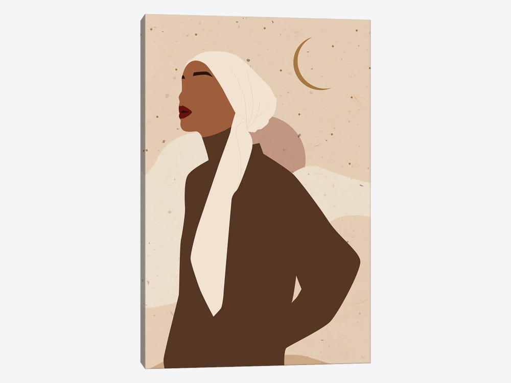 Islamic Woman by Jania Sharipzhanova 1-piece Canvas Artwork