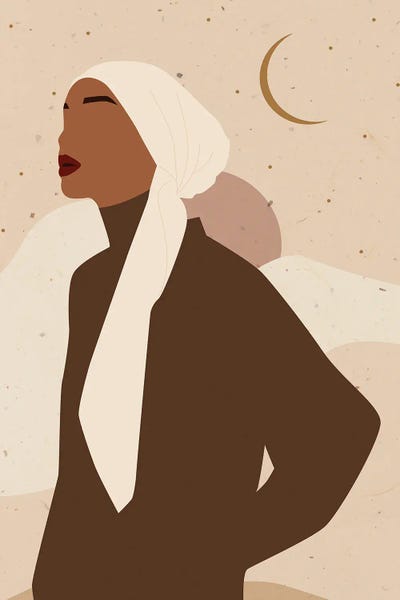 Middle Eastern Décor: Islamic Woman by Jania Sharipzhanova