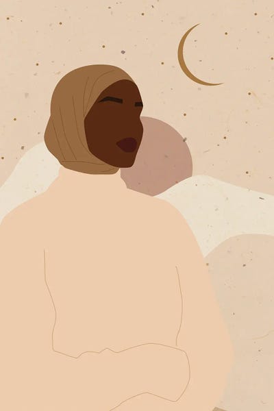 Middle Eastern Décor: Boho Islamic Woman by Jania Sharipzhanova