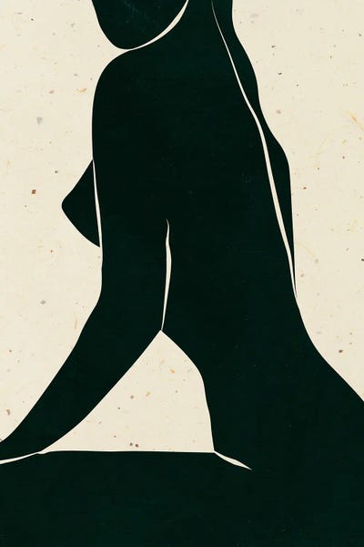 Female Figure Black by Jania Sharipzhanova canvas print