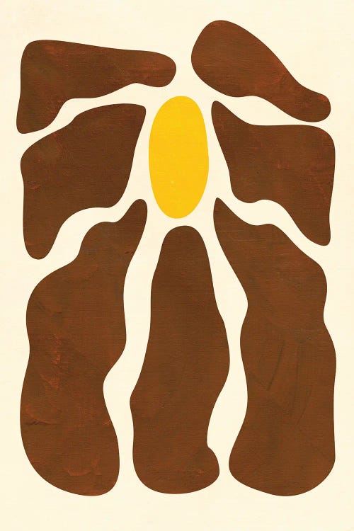 Abstract Daisy by Jania Sharipzhanova wall art