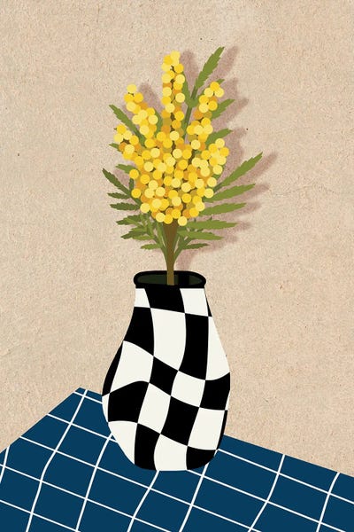 Mimosa Flower by Jania Sharipzhanova canvas print