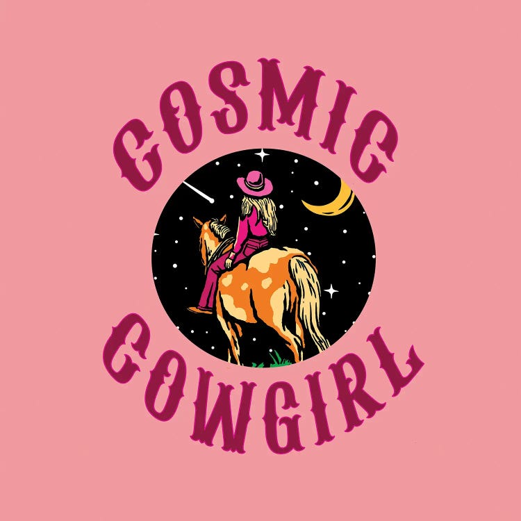 Cosmic Cowgirl by Jania Sharipzhanova wall art