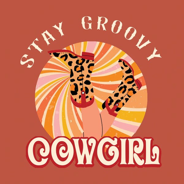 Boots: Be Groovy Cowgirl by Jania Sharipzhanova