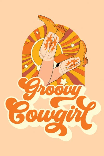 Boots: Groovy Cowgirl by Jania Sharipzhanova