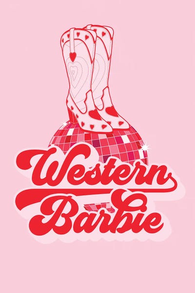 Barbiecore: Western Cowgirl Boots by Jania Sharipzhanova