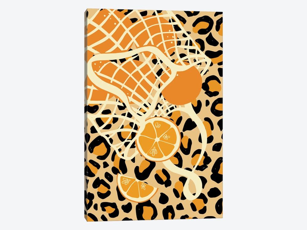 Mesh Bag On Cheetah Pattern by Jania Sharipzhanova 1-piece Art Print