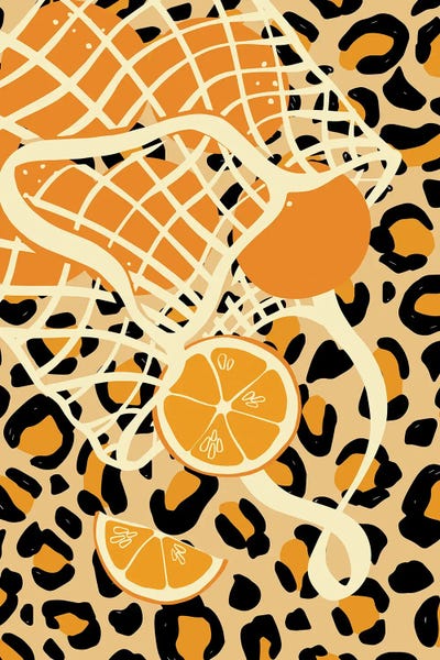 '70s Aesthetic: Mesh Bag On Cheetah Pattern by Jania Sharipzhanova