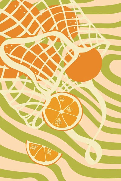 Stripes: Groovy Mesh Bag by Jania Sharipzhanova