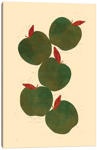 Green Apples Canvas Art Print - Apple Art