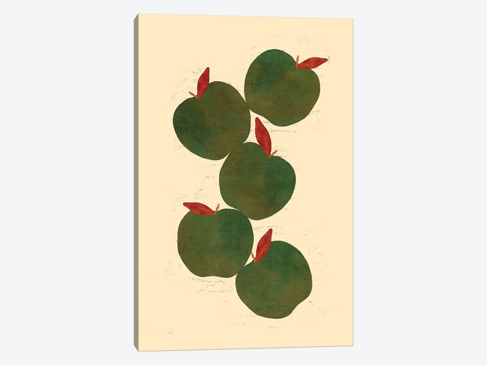 Green Apples by Jania Sharipzhanova 1-piece Canvas Print