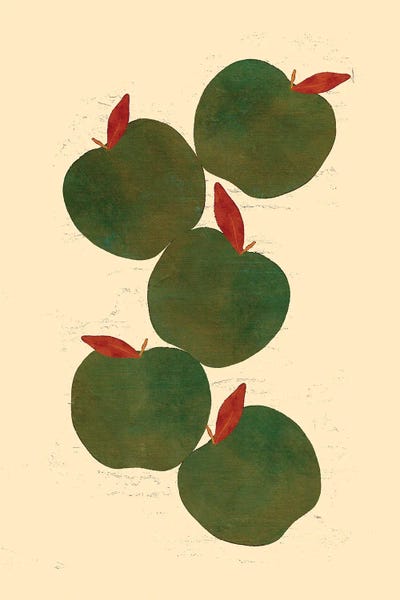 Jania Sharipzhanova: Green Apples by Jania Sharipzhanova