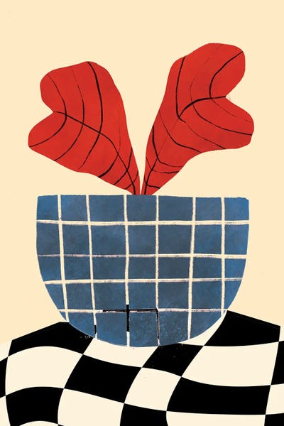 Blue & Red: Red Herbs by Jania Sharipzhanova