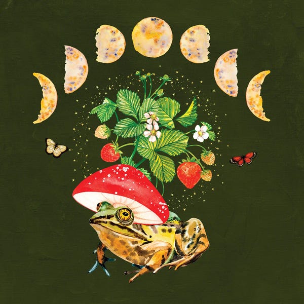 Frogs: Cottagecore Froggie by Jania Sharipzhanova