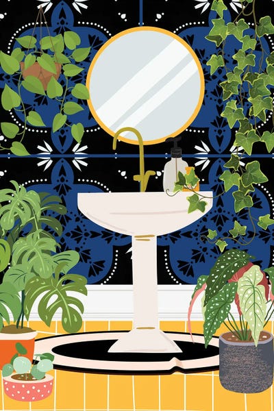 Moroccan Décor: Sink In Moroccan Style Bathroom by Jania Sharipzhanova