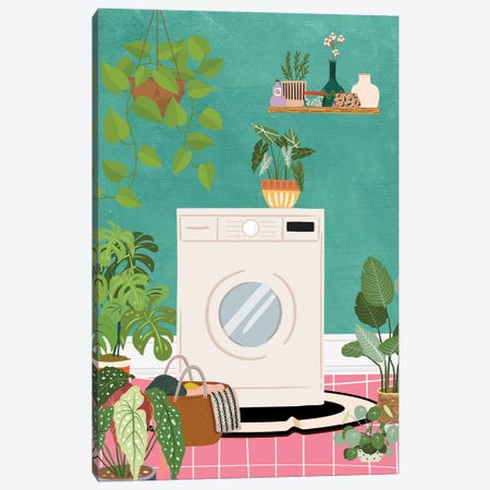 My Laundry Room Canvas Print #SHZ646} by Jania Sharipzhanova Art Print