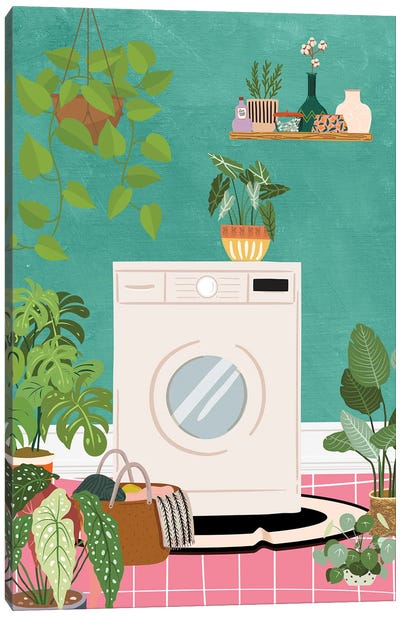 My Laundry Room Canvas Art Print - Jania Sharipzhanova