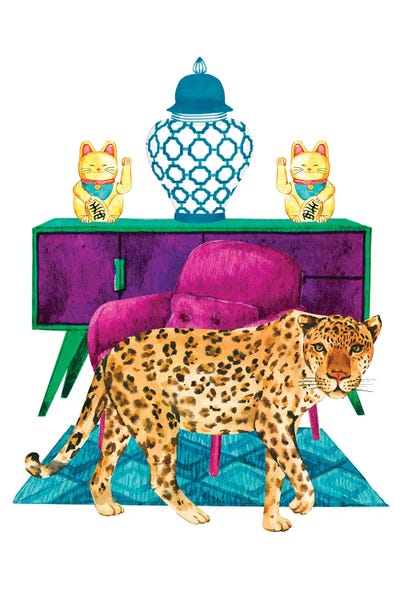 Chinoiserie Chic by Jania Sharipzhanova art print