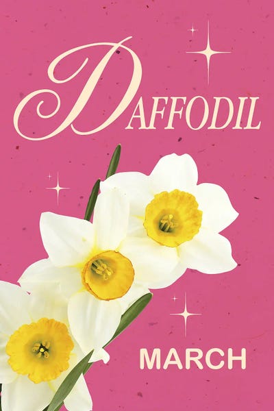 Daffodils: March Birth Flower by Jania Sharipzhanova