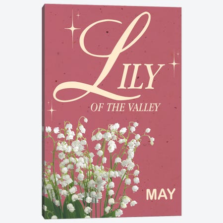 May Birth Flower Lily Of The Valley Canvas Print #SHZ709} by Jania Sharipzhanova Canvas Art Print