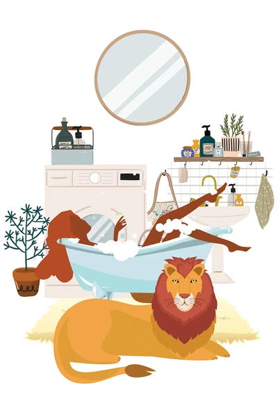 Jania Sharipzhanova: Lion Urban Jungles by Jania Sharipzhanova