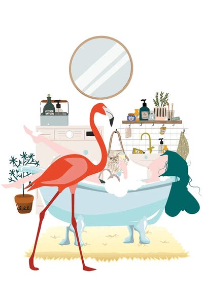 Jania Sharipzhanova: Flamingo Urban Jungles by Jania Sharipzhanova