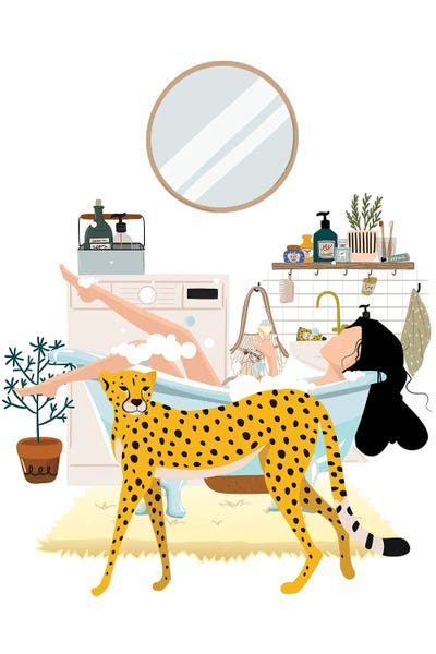 Jania Sharipzhanova: Cheetah Urban Jungles Series by Jania Sharipzhanova