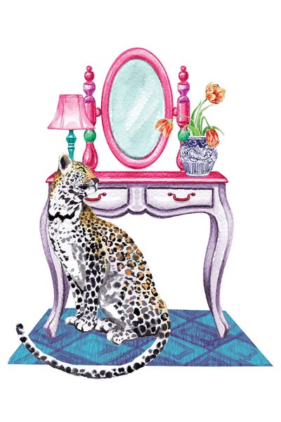 Charming Blue: Vanity Decor by Jania Sharipzhanova