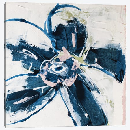 Blossom Blue I Canvas Print #SIA13} by Sia Aryai Art Print