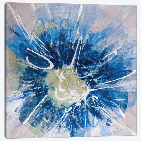 Blossom Blue III Canvas Print #SIA15} by Sia Aryai Canvas Artwork