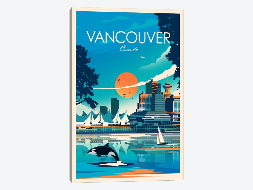 Vancouver by Studio Inception 1-piece Canvas Print