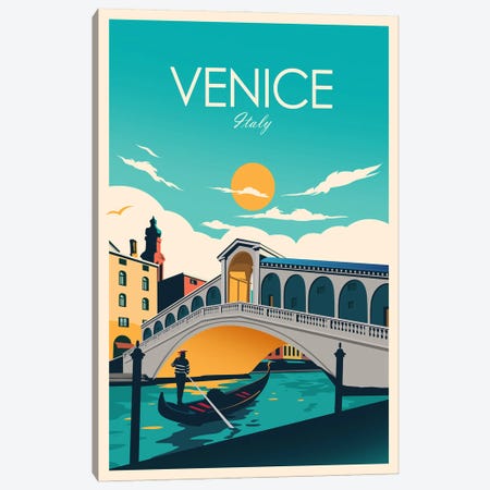 Venice Canvas Print #SIC101} by Studio Inception Canvas Wall Art