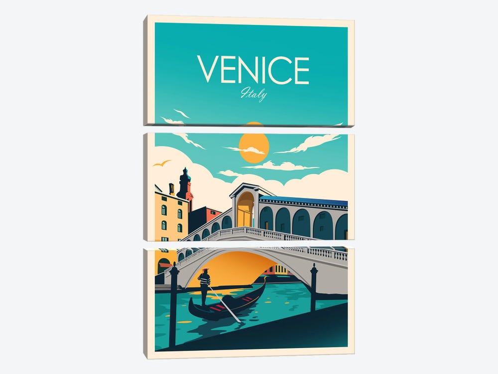 Venice by Studio Inception 3-piece Canvas Wall Art