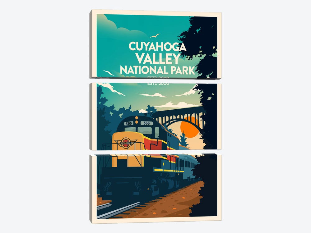 Cuyahoga Valley National Park by Studio Inception 3-piece Canvas Artwork