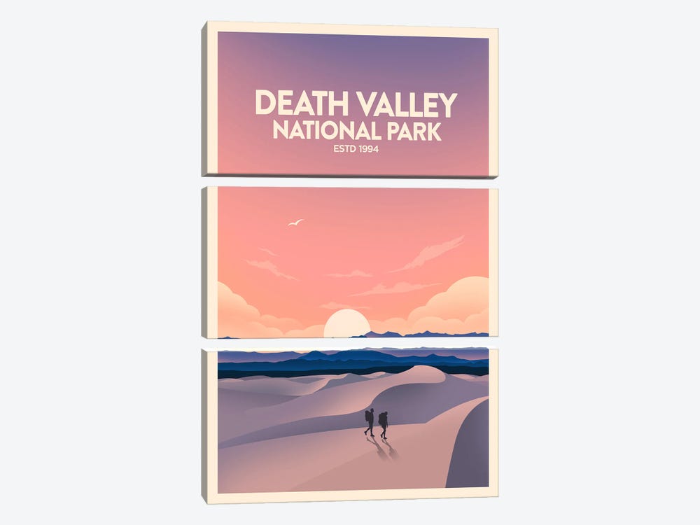 Death Valley National Park by Studio Inception 3-piece Canvas Art Print