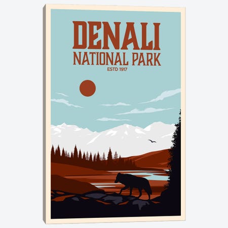 Denali National Park Canvas Print #SIC12} by Studio Inception Art Print