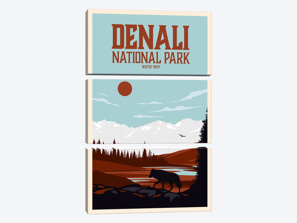 Denali National Park by Studio Inception 3-piece Canvas Wall Art