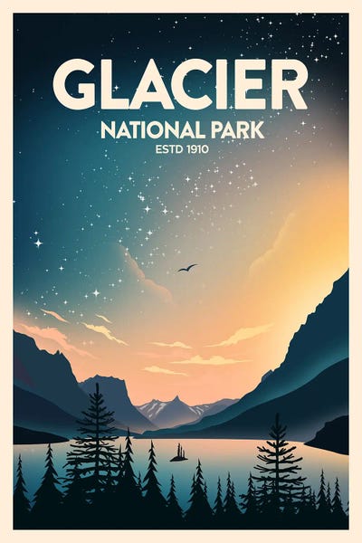 Lake Sunrises & Sunsets: Glacier National Park by Studio Inception