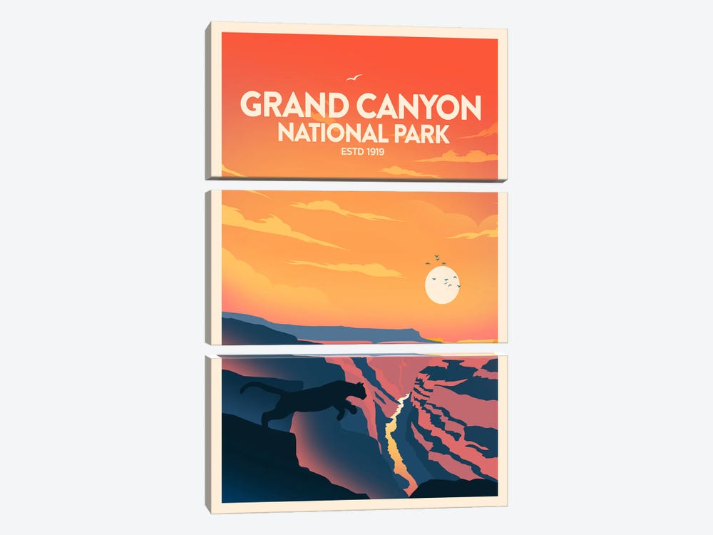Grand Canyon National Park by Studio Inception 3-piece Canvas Print
