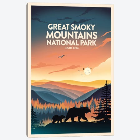 Great Smoky Mountains National Park Canvas Print #SIC17} by Studio Inception Canvas Art