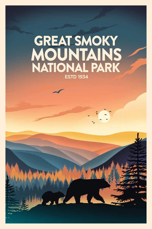 Great Smoky Mountains National Park by Studio Inception wall art