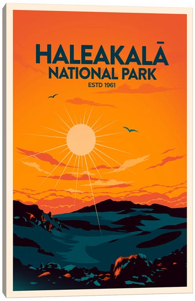 Haleakala National Park Canvas Art Print - National Parks Travel Posters