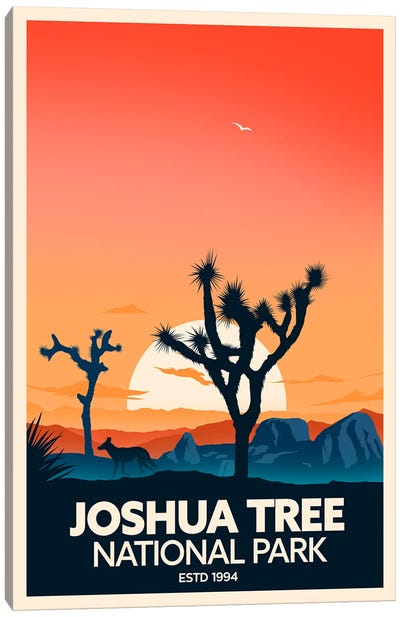 Joshua Tree National Park Canvas Art Print - Sunrise & Sunset Art