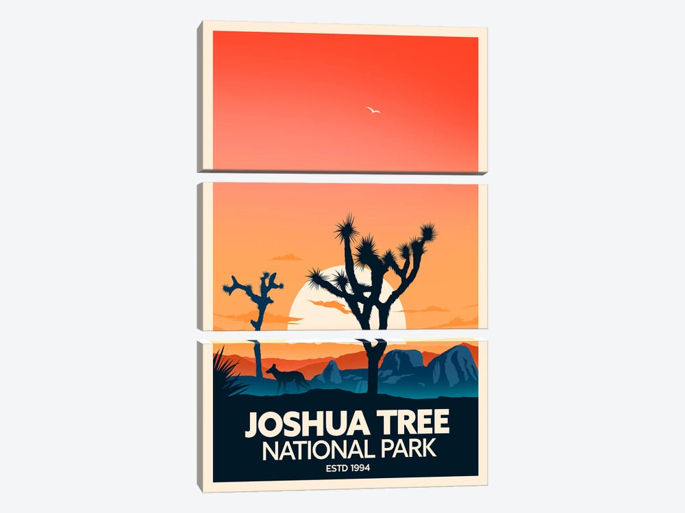 Joshua Tree National Park by Studio Inception 3-piece Canvas Print